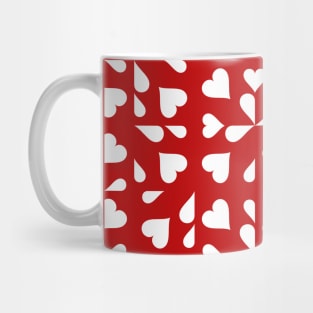 Red Valentine's Checkers Mug